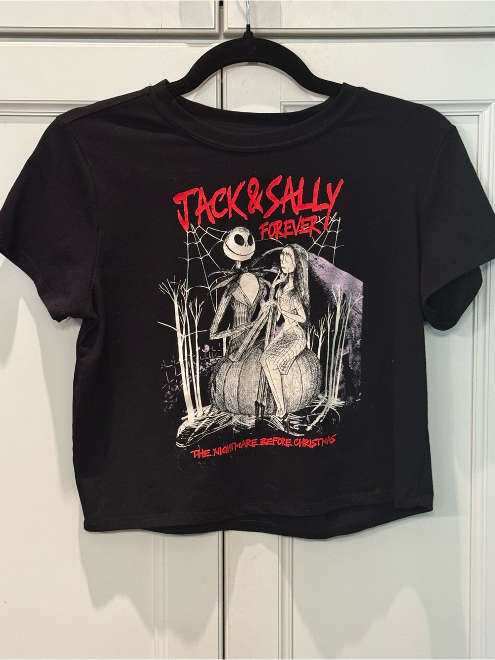 Disney Nightmare before Christmas Jack and Sally Forever Baby Tee